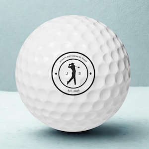 Golf Ball for Retirees, Custom Gift for Retirement Parties, Golf Lovers, Gift for Dad, Office Gift, Custom Golf Ball, Retired Golf Balls