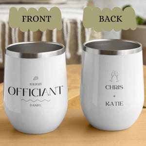 Officiant cadeau, bruiloft Officiant cadeau, klassiek huwelijkscadeau voor mannen vrouwen, cadeau voor Officiant, bruiloft Officiant voorstel cadeau, bedankt