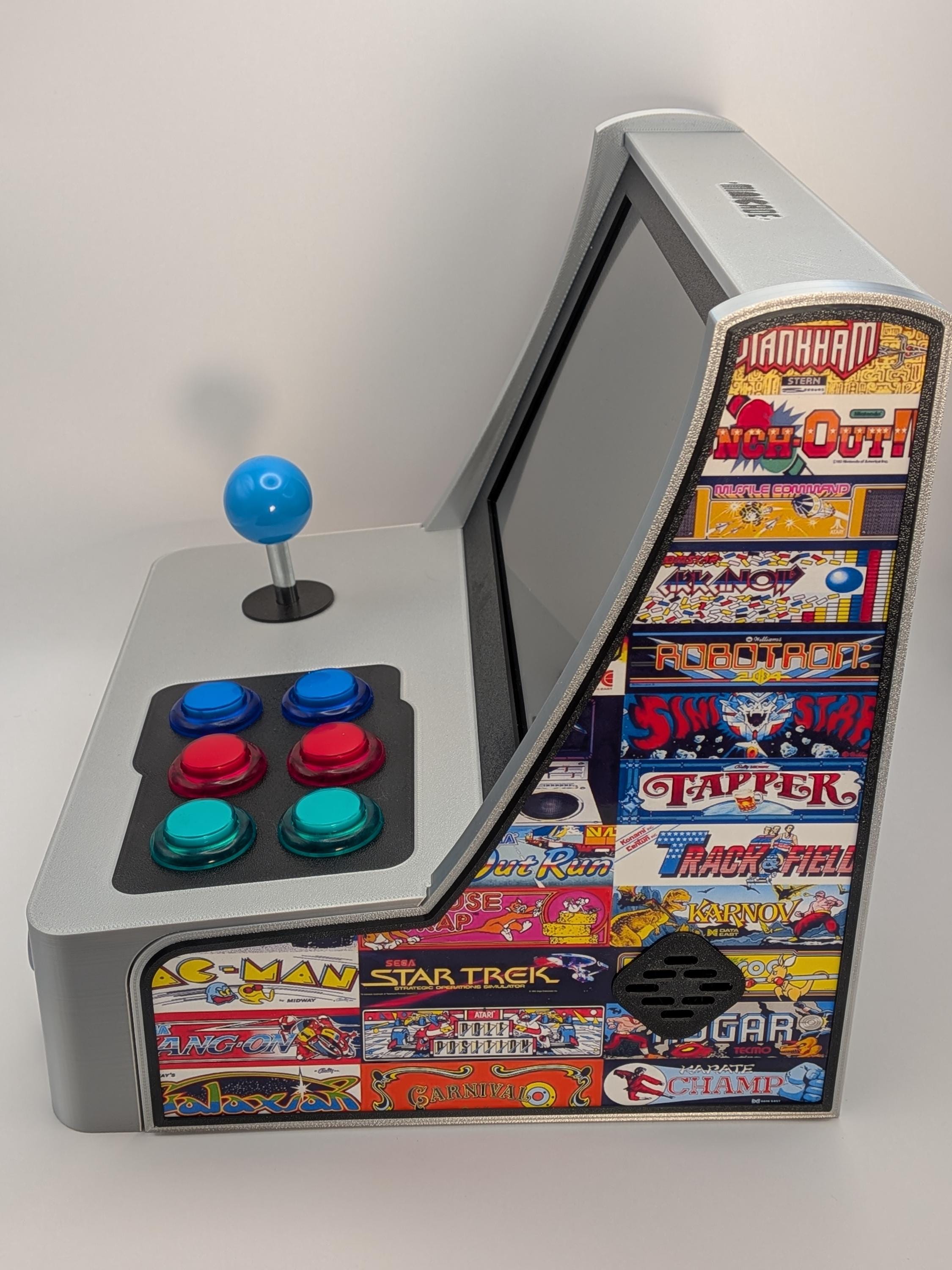 Minicade Arcade - Custom Built Game Logo Mini Bar Top Arcade. Black ...