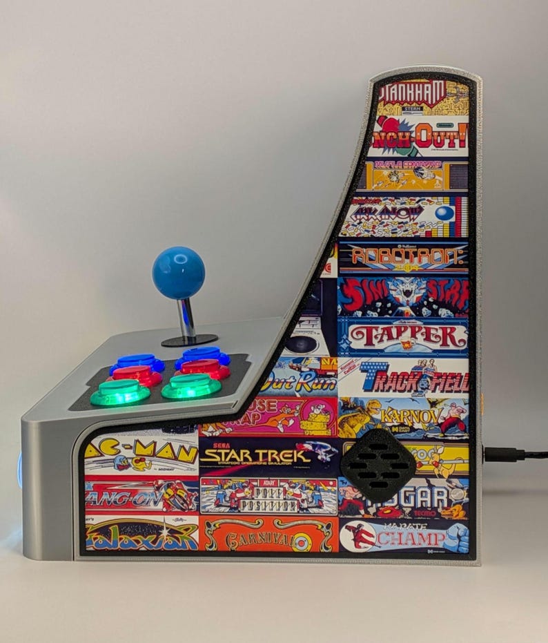 Minicade Arcade - Custom Built Game Logo Mini Bar Top Arcade. Black ...