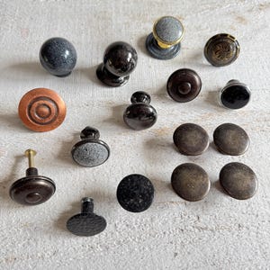 Mixed Vintage Reclaimed Hardware Lot - Vintage Furniture Replacement Knobs, Pulls, Handles