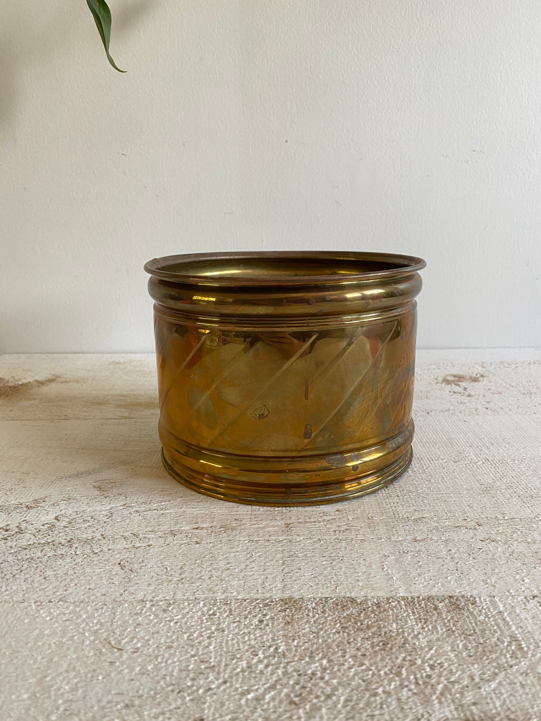 Vintage Metal Brass Plant Planter Container Brass Plant Pot Etsy — free download