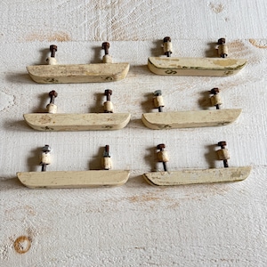 Set of Six Vintage Reclaimed Hardware Lot - Vintage Furniture Replacement Pulls and Handles
