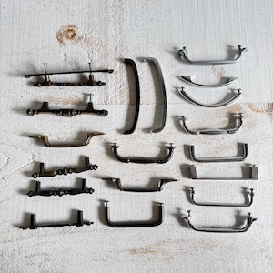 Mixed Vintage Reclaimed Hardware Lot - Vintage Furniture Replacement Pulls and Handles