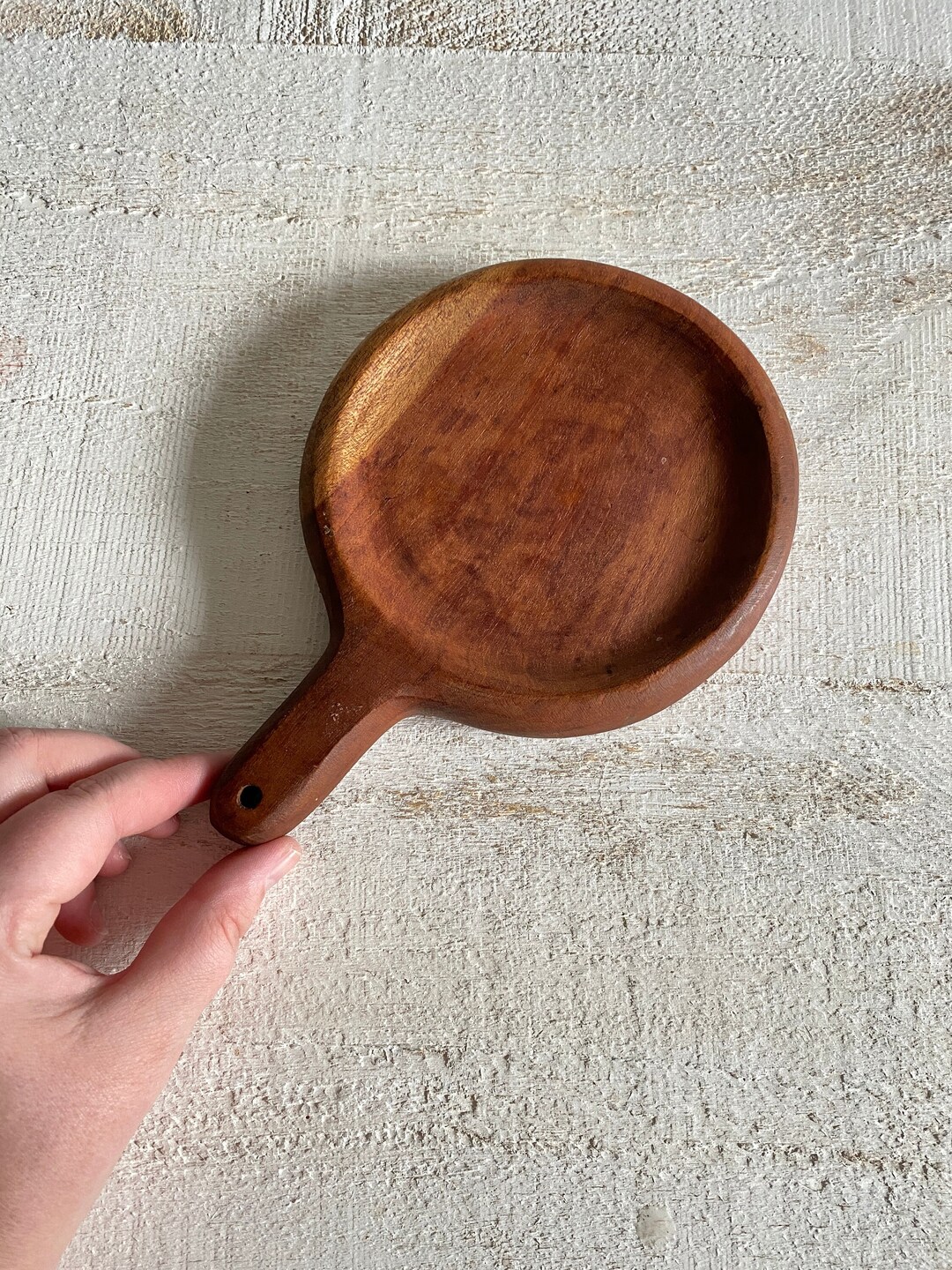 Small Vintage Wood Hot Plate Vintage Small Wood Coaster With Etsy