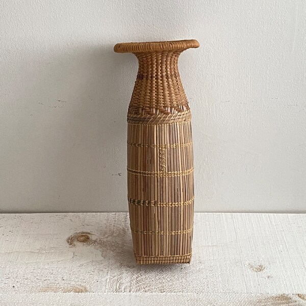 Flower Basket Vase Etsy