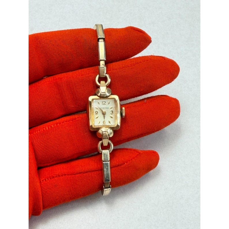 Vintage Longines Gold Filled Ladies Watch Gold Tone Parts Repair Swiss Movement bild 1