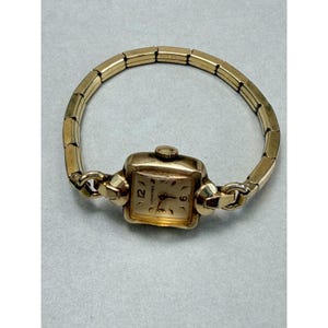 Vintage Longines Gold Filled Ladies Watch Gold Tone Parts Repair Swiss Movement bild 10