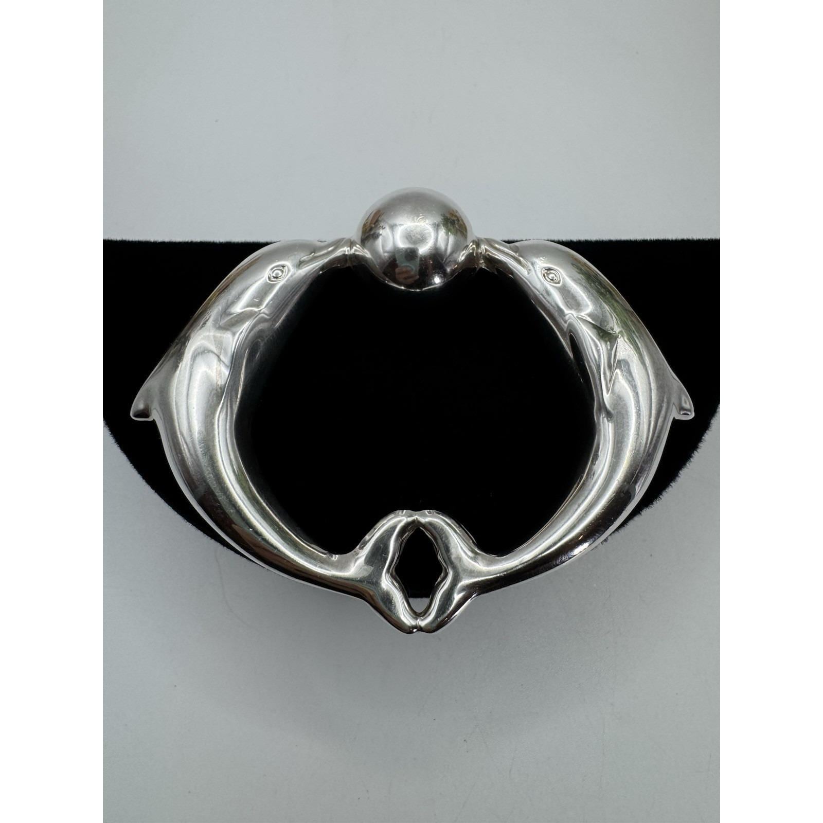 Tiffany & Co. Sterling Silver Dolphin Baby Rattle High Quality
