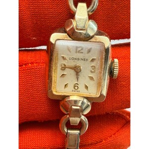 Vintage Longines Gold Filled Ladies Watch Gold Tone Parts Repair Swiss Movement bild 2