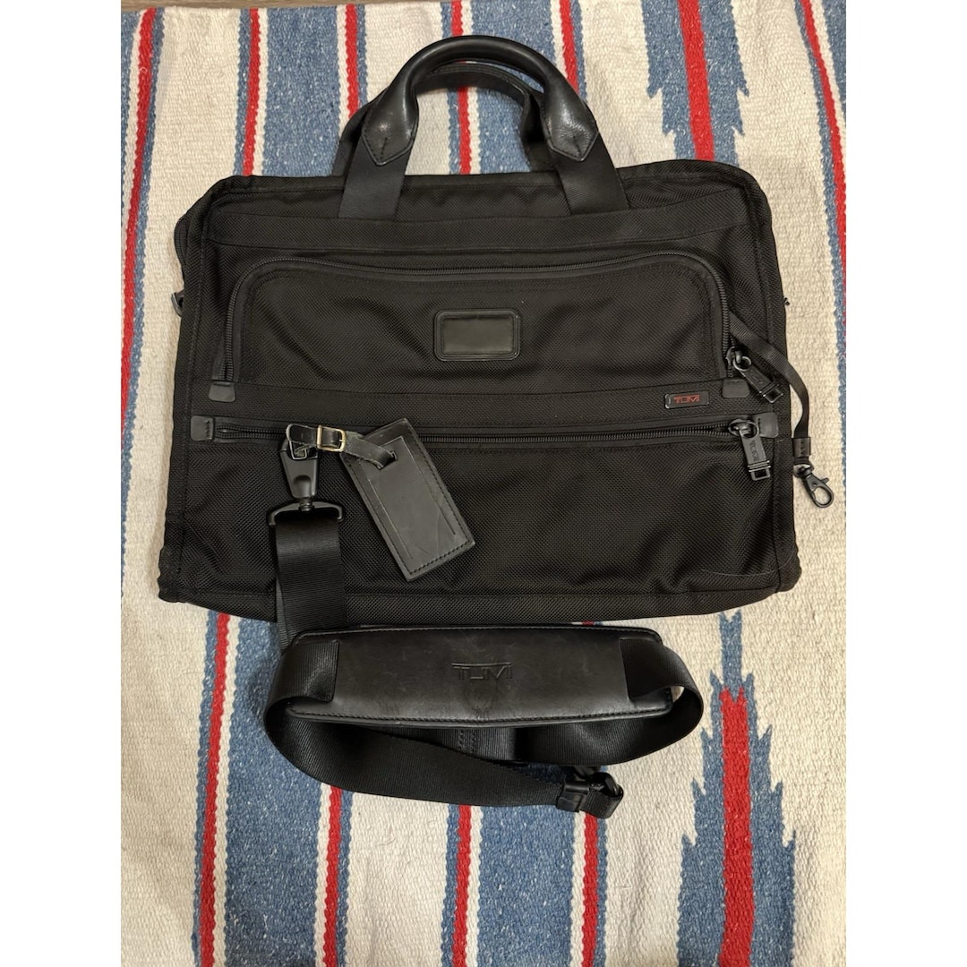 Tumi Alpha 2 Organizer Briefcase Laptop Bag Ballistic Nylon