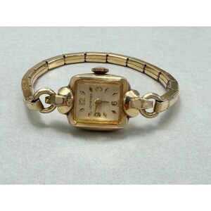 Vintage Longines Gold Filled Ladies Watch Gold Tone Parts Repair Swiss Movement bild 9