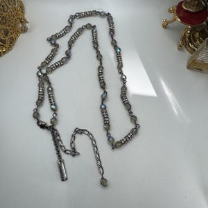 Dolce & Gabbana Silver and Clear Beaded Necklace or Belt Dolce & Gabbana Silver and Clear Beaded Necklace or Belt  main image 2