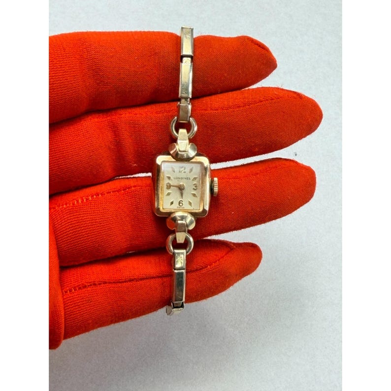 Vintage Longines Gold Filled Ladies Watch Gold Tone Parts Repair Swiss Movement bild 11