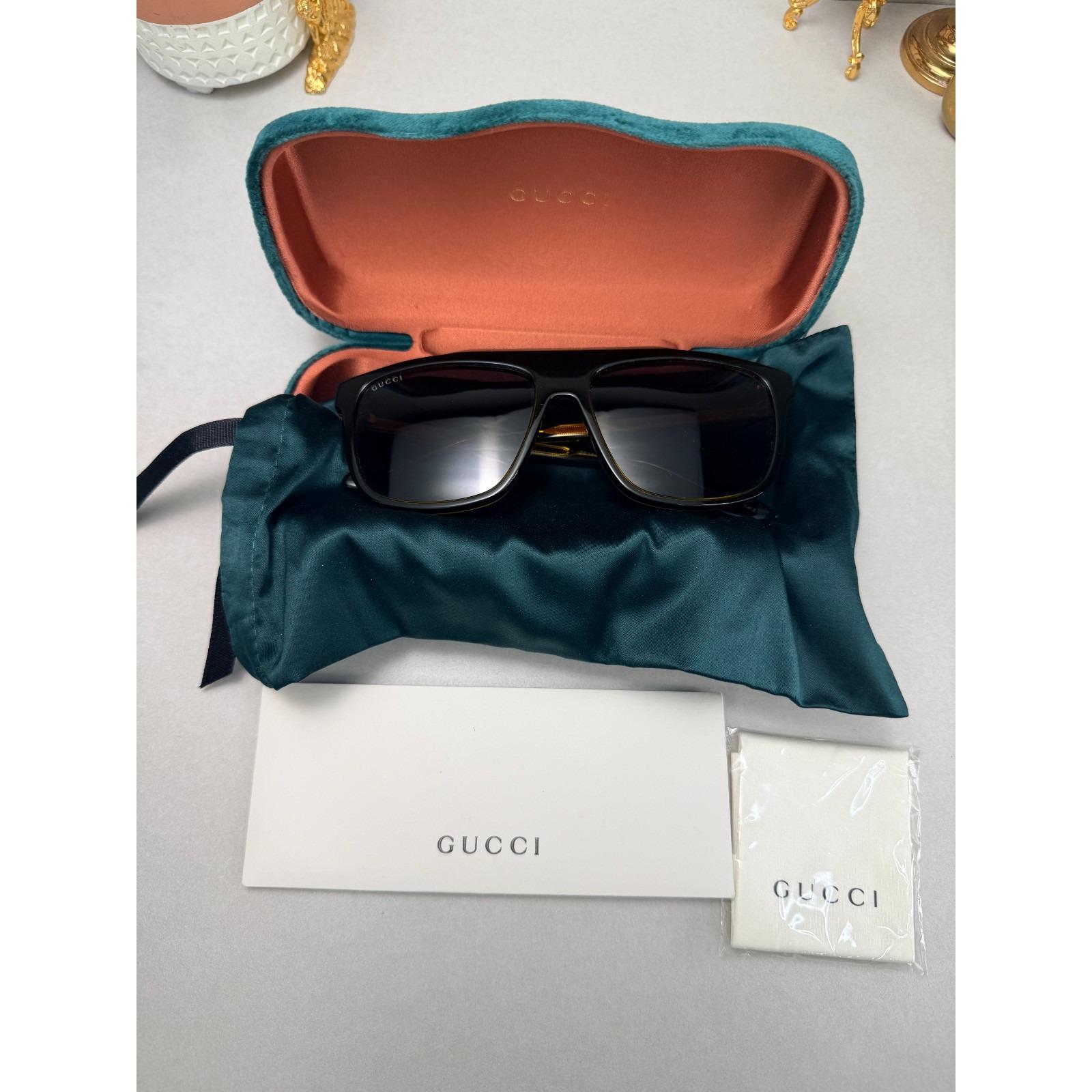 - Men women vintagr gucci sunglasses + case authentic logo Gucci Sunglasses Case - Etsy main image 2