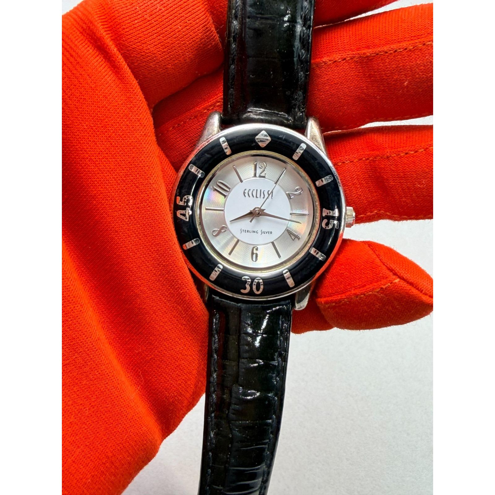 Ecclissi Stretch Band Watch Vintage Ecclissi 925 Sterling Silver Ladies Watch Genuine  main image 3