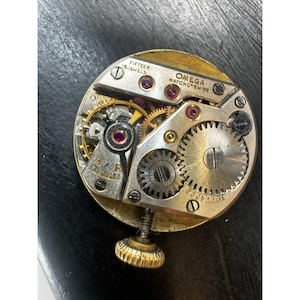 Vintage Ladies Omega 15 Jewels Swiss Watch Movement Dial Only For Parts image 2