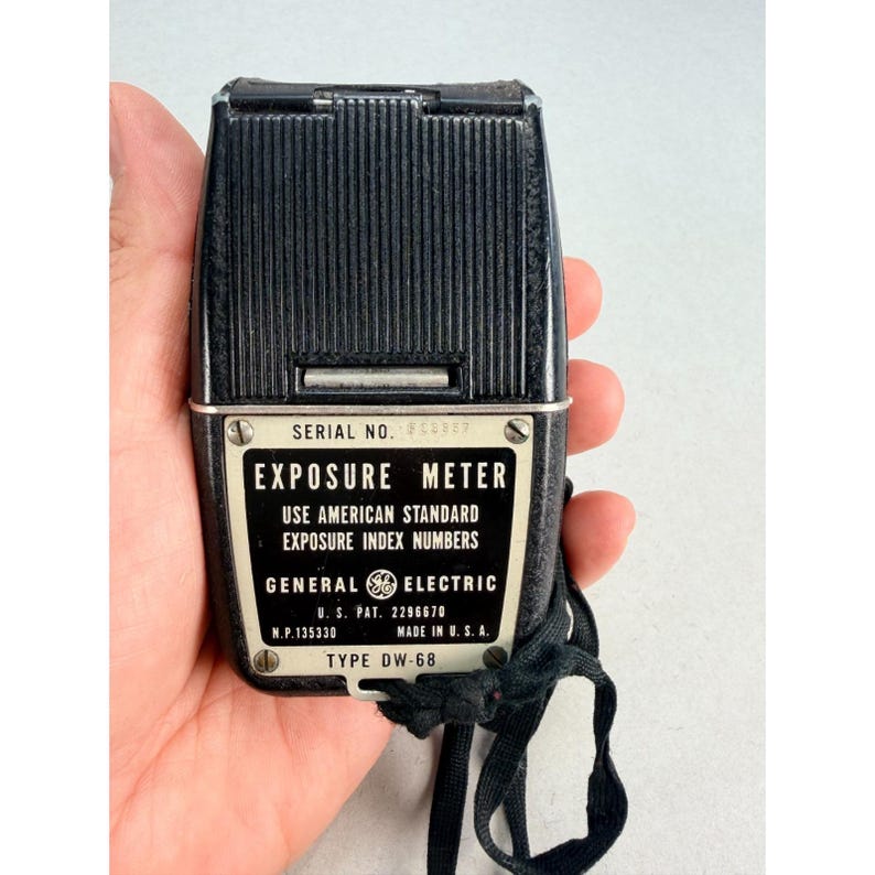 Vintage General Electric GE DW-68 Exposure Light Meter W/ Leather Case ...