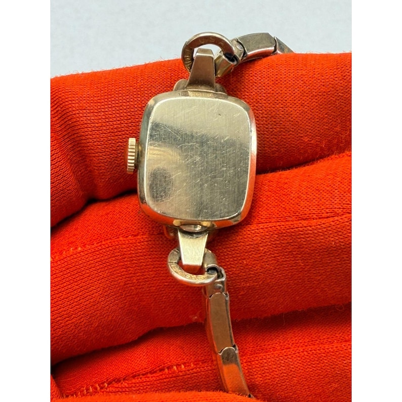 Vintage Longines Gold Filled Ladies Watch Gold Tone Parts Repair Swiss Movement bild 8