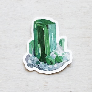 Emerald Sticker Green Crystal May Birthstone Sticker