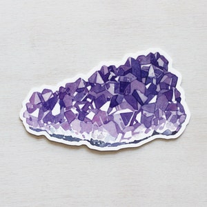 Amethyst Sticker Purple Crystal Gem Sticker February Birthstone