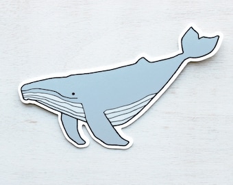 Whale Sticker Ocean Animal Laptop Sticker Waterproof Vinyl Art Sticker Decal