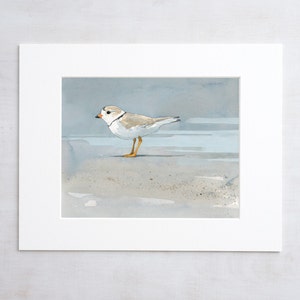 Piping Plover Beach Art Print Coastal Decor Seashore Wall Art image 1