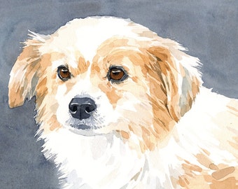 Custom Pet Portrait 8x10 Realistic Dog Watercolor Painting ... Custom Pet Portrait 8x10 Realistic Dog Watercolor Painting ...