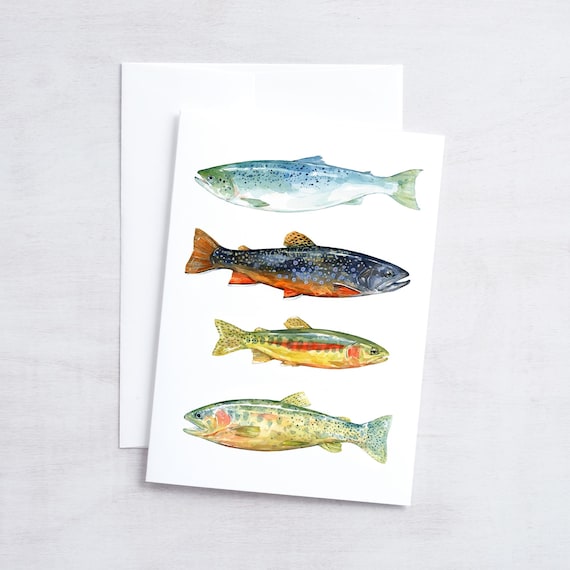 Estampe D'Art Giclée - Truite Brune, Pêche à La Mouche - Signée Par L'artiste - 2023