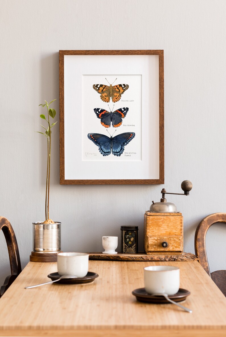 Butterfly Tier Watercolor Art Print image 2