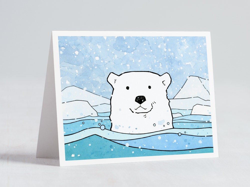 Christmas Polar Bear Holiday Art Kit - Artsy Rose Academy