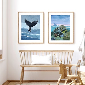 Tidepool aquarel Art Print nautische oceaan muur kunst kust muur decor afbeelding 10