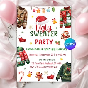 christmas party best dressed and ugly sweater invite 30 Ugly Christmas Sweater Party Ideas