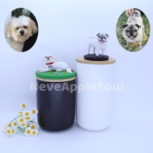 Handmade Dog Memorial Urn Custom Clay Sculpture for Dogs Personalized Keepsake to Honor Your Furry Friend Forever Unique Gift for Pet Lovers