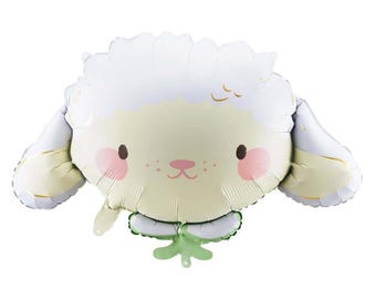 Easter Lamb Foil Balloon, Spring Party Decoration