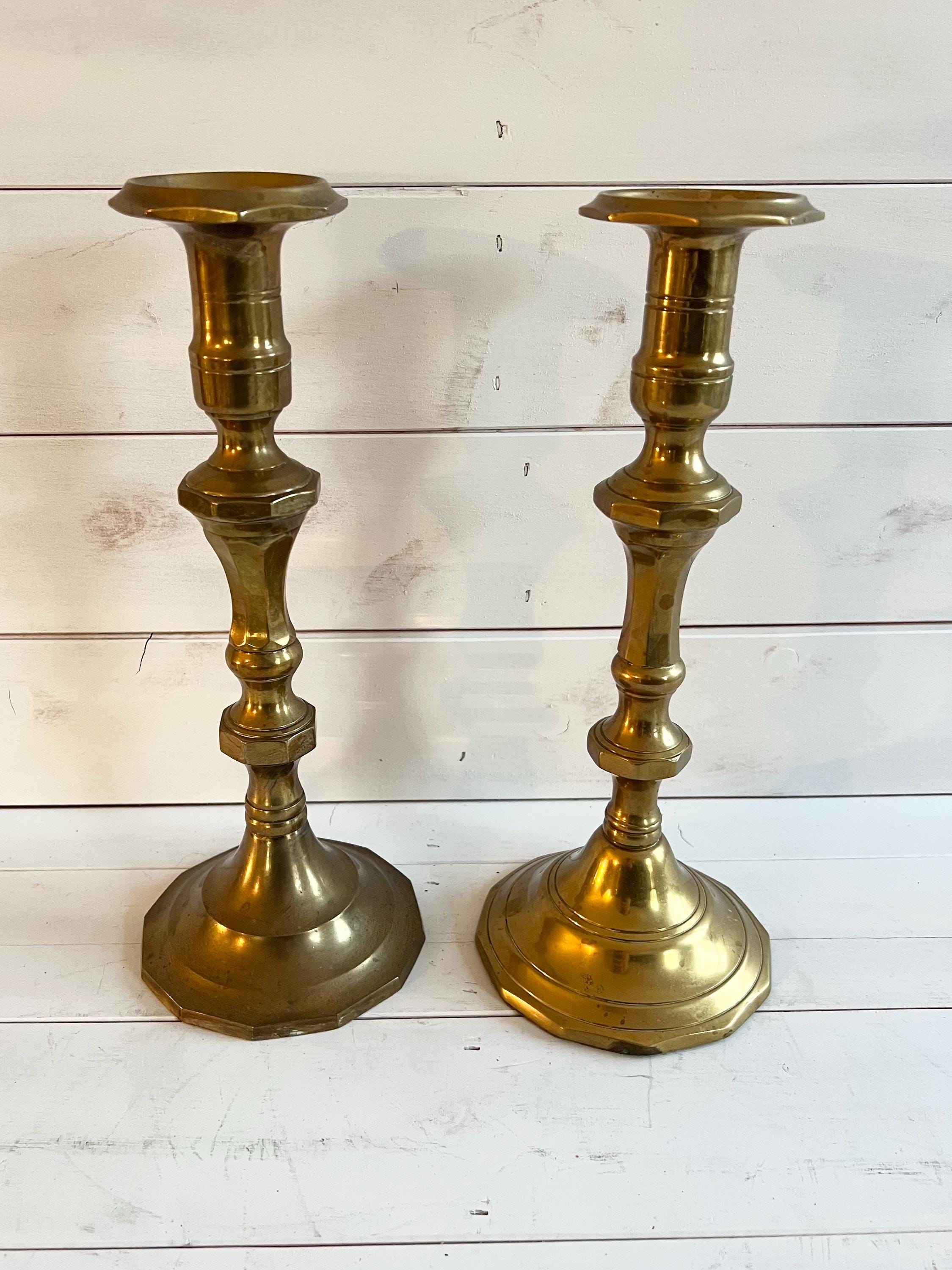 ヴィンテージ真鍮キャンドルホルダー - Etsy 日本