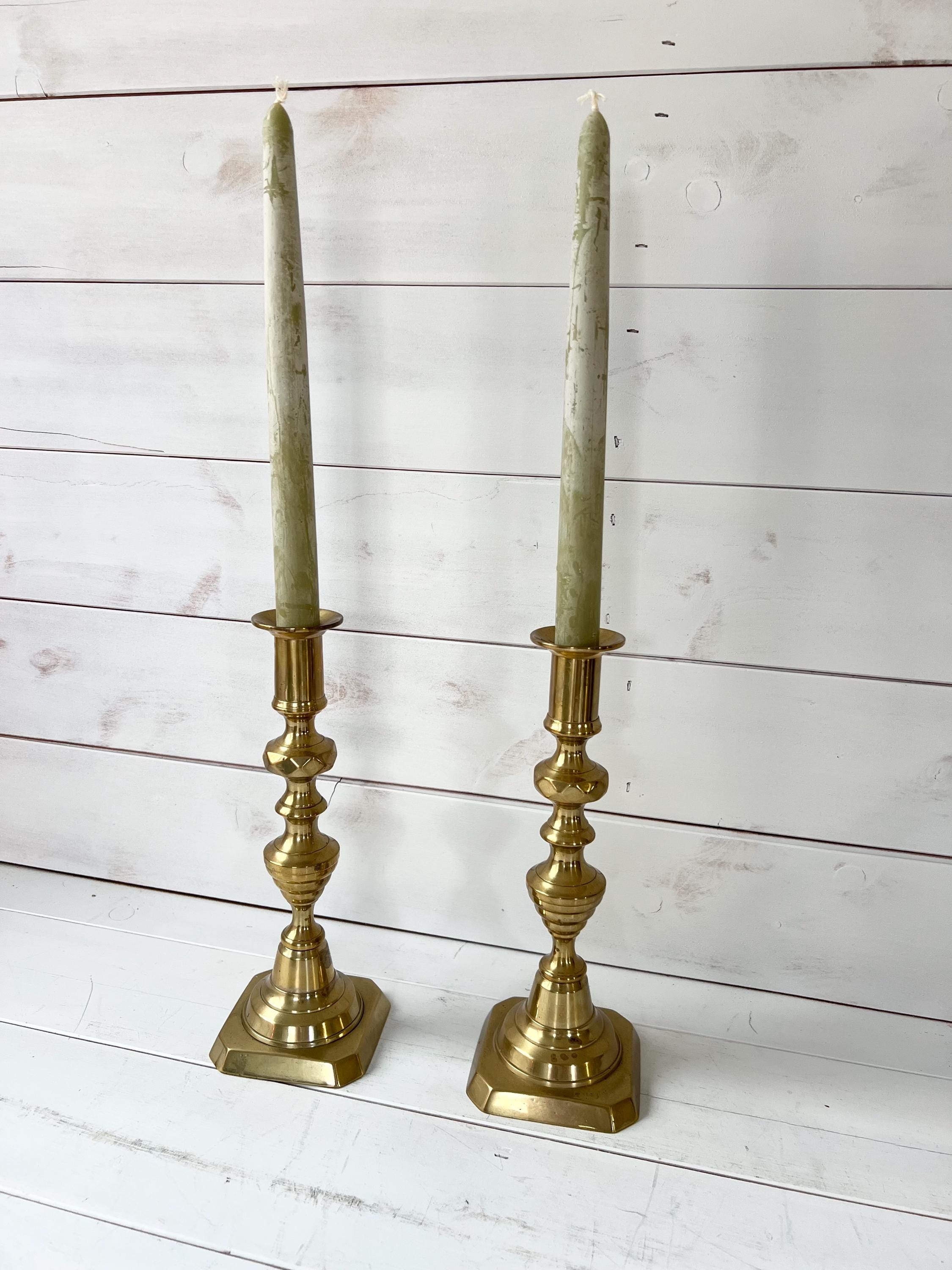 ヴィンテージ真鍮キャンドルホルダー | 2個セット - Etsy 日本