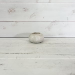 Vintage White Marble Stone Tea Light Candle Holder | Marble Candle Holder | Stone Candle Holder