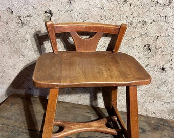 Vintage Original Hon Co Murphy Miller Wood Brown Fabric Office 