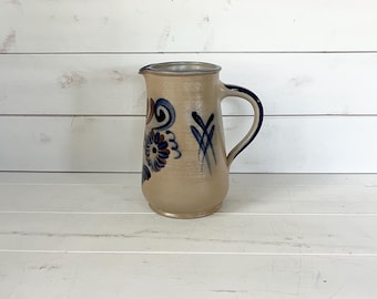 Vintage saltglaserad keramisk kanna