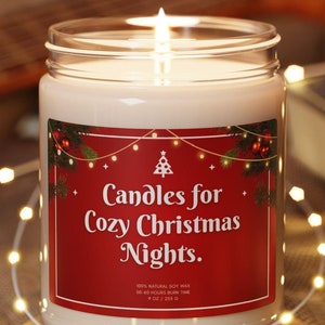 Cozy Christmas Night Candle - Warm Holiday Gift for Loved Ones, Perfect Gift