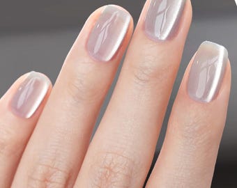 Crystal cat eye wear nail, crystal cloud brocade cat eye gel, wedding wear nail | cat eye nail polish | glitter gel nail polish