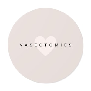 Heartfelt Vasectomies Vinyl Stickers, Fun Medical Humor Decor, Healthcare Worker Gift, Unique Conversation Sticker, Nurse Doctor Gift