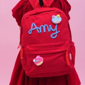Sac à dos personnalisé avec lettre pour la rentrée des classes, cadeau d'anniversaire pour fille, cadeau pour nouvelle maman pour la rentrée des classes