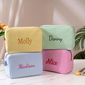 Personalized Bridesmaid gifts For Wedding Gift for Her Makeup Bag/ Gifts for Mom/ Gifts for Girlfriend/Personalized Gifts