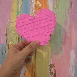 Mini hart Piñata SVG-bestand - Sjabloon DIY-feestdecoratie en knutselen