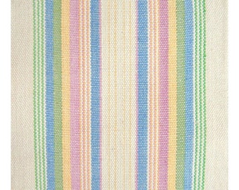 Striped Natural White Sash, SA41 - Fair Trade Guatemala, Long Woven Belt - Vintage New-Old-Stock, Handwoven Sash Belts for Men, Women