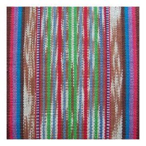 Earth-Tone Brown Ikat Fabric Sash, SA08 Long Woven Belt Vintage NOS, Fair Trade, Ethnic Waist Sash Handwoven Belts Pirate Sash image 3
