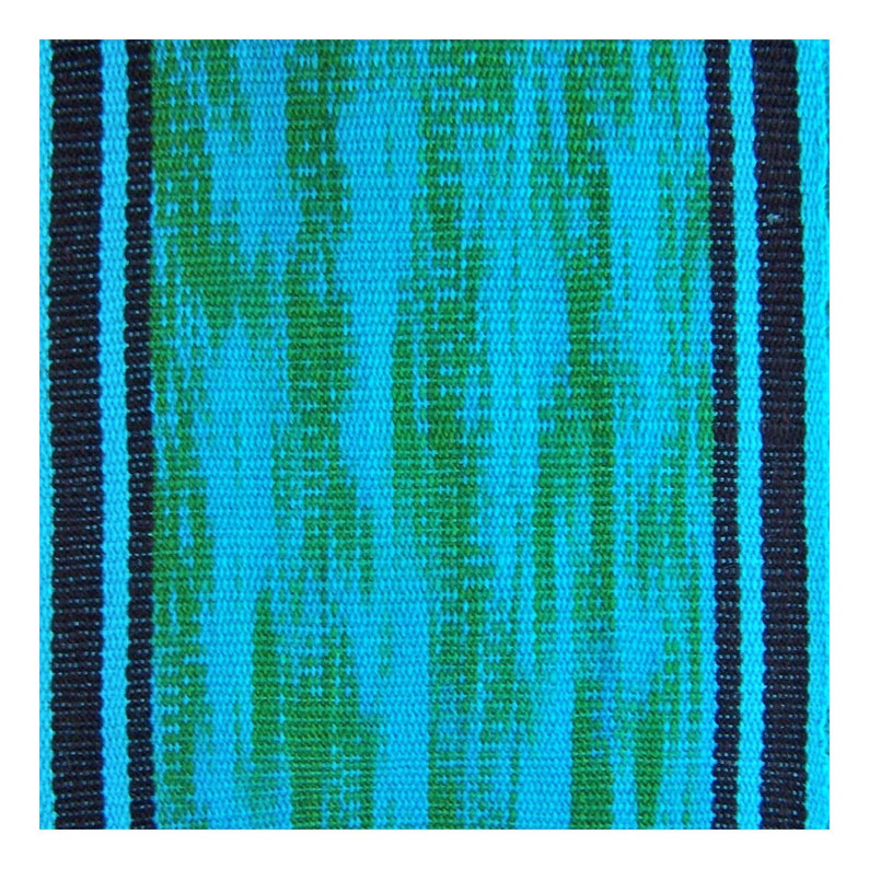Blue Green Ikat Fabric Sash SA49 Woven Bohemian Belt Etsy