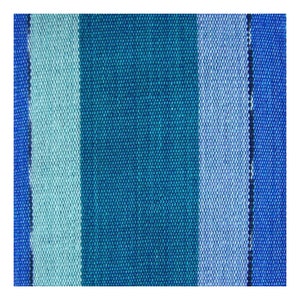Ocean Blue Sash, SA73 Woven Sash Belt Vintage New-Old-Stock, Fair Trade, Guatemala, Pirate Belt Handwoven Ikat Belts for Men Women image 2